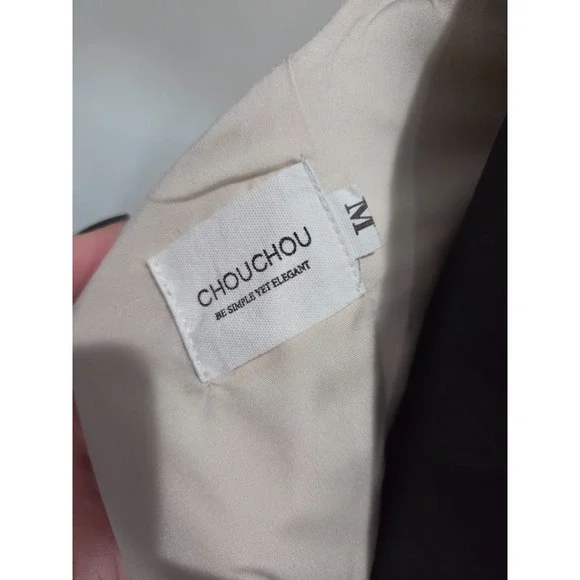 Chou Chou Women's Off-White Flattering Strapless Ruched Dress Lined Sz M - Picture 6 of 7